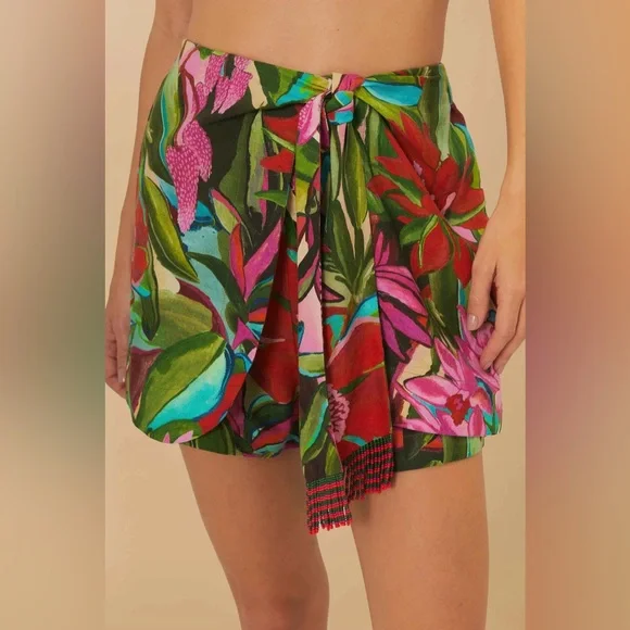 FAREM RIO Multicolor Jardin De Reve Shorts - Picture 2 of 4